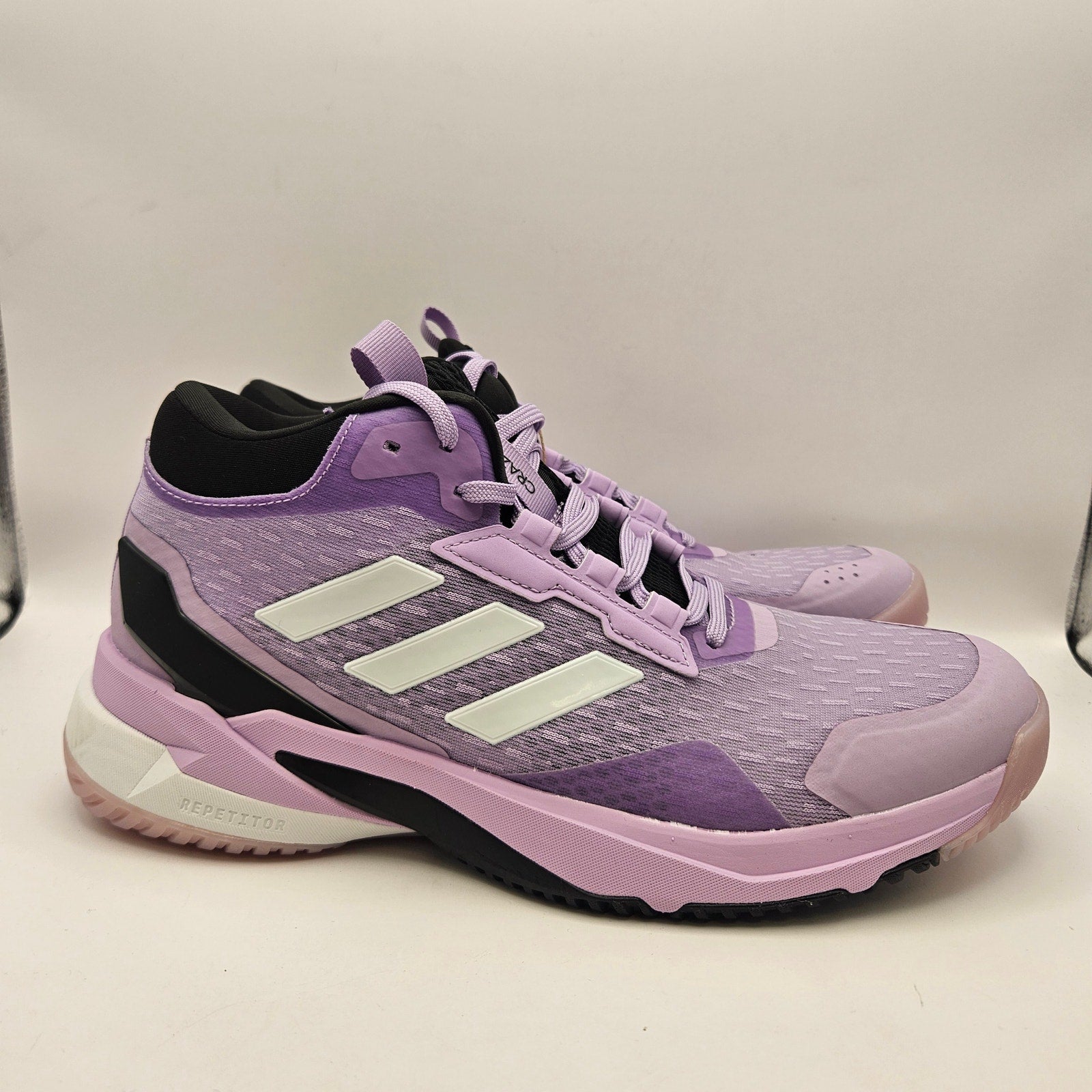 ADIDAS CRAZYFLIGHT 6 MID WOMEN'S 7.5 INDOOR VOLLEYBALL SHOES PURPLE HP7031 NWOB