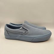 VANS WOMEN'S 7.5 CLASSIC SLIP ON PASTEL MONO DUSTY BLUE NWOB