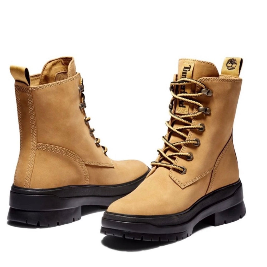TIMBERLAND WOMEN'S 6.5 MALYNN EK+ WP MID BOOT WHEAT NUBUCK NIB