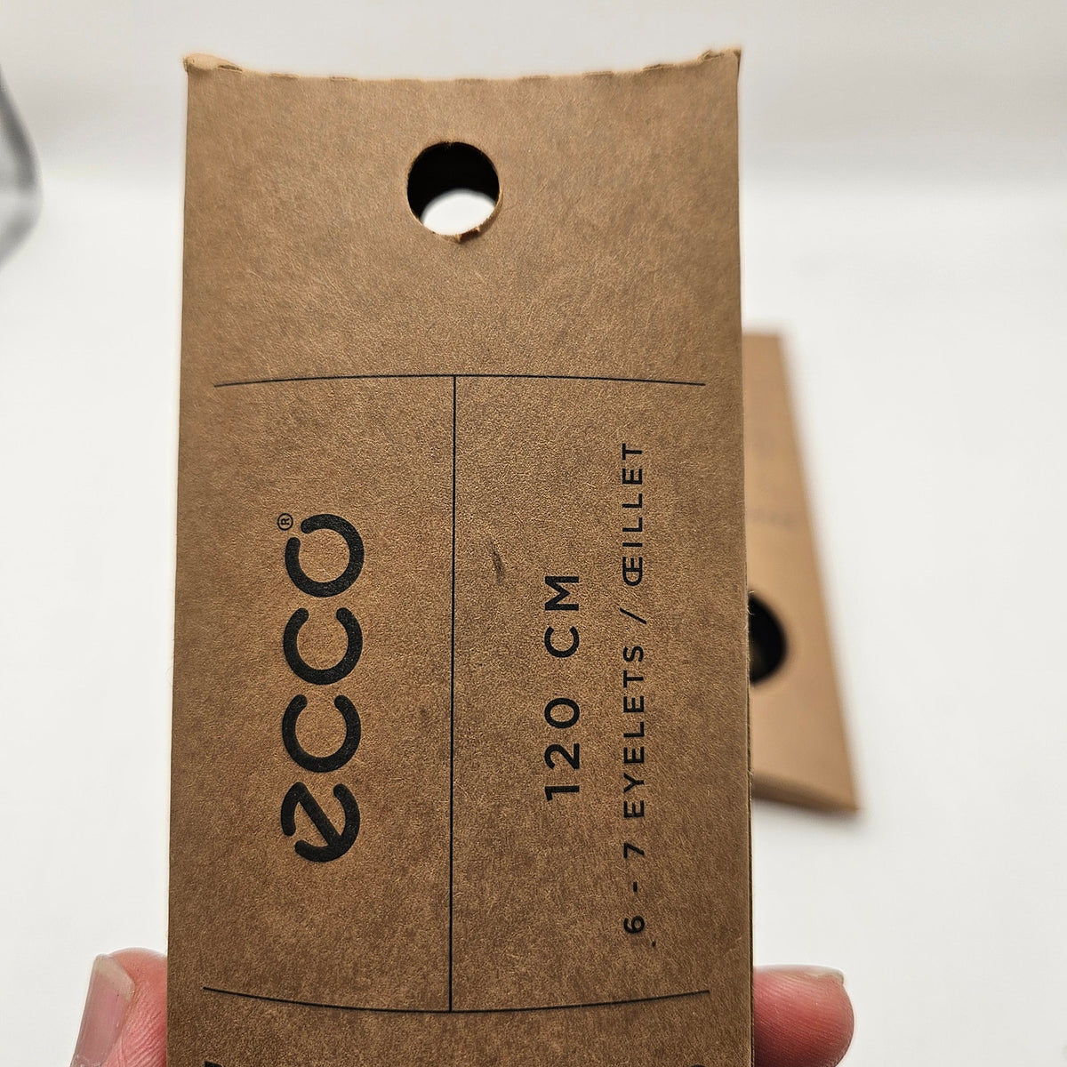 LOT OF 3 - ECCO PREMIUM LACES 120CM BLACK SPORTY ROUND LACE NIB 1X3PAIRS