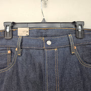 LEVI'S MEN'S 42 ORIGINAL FIT 501 DENIM SHORTS DARK WASH BUTTON FLY RAW HEM NWT
