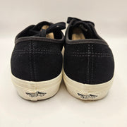 VANS MEN'S 8.5 AUTHENTIC SPIKE BLACK SUEDE WHITE GOTHIC VINTAGE NWOB