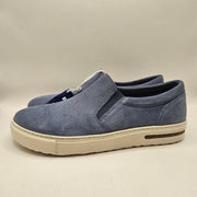 BIRKENSTOCK MEN'S 7 WOMEN'S 9 BEND LOW SLIP ON BLUE SUEDE SNEAKER NWOB