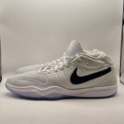 NIKE MEN'S 17 AIR ZOOM GT HUSTLE 2 WHITE BLACK BASKETBALL SNEAKER DX9190-100