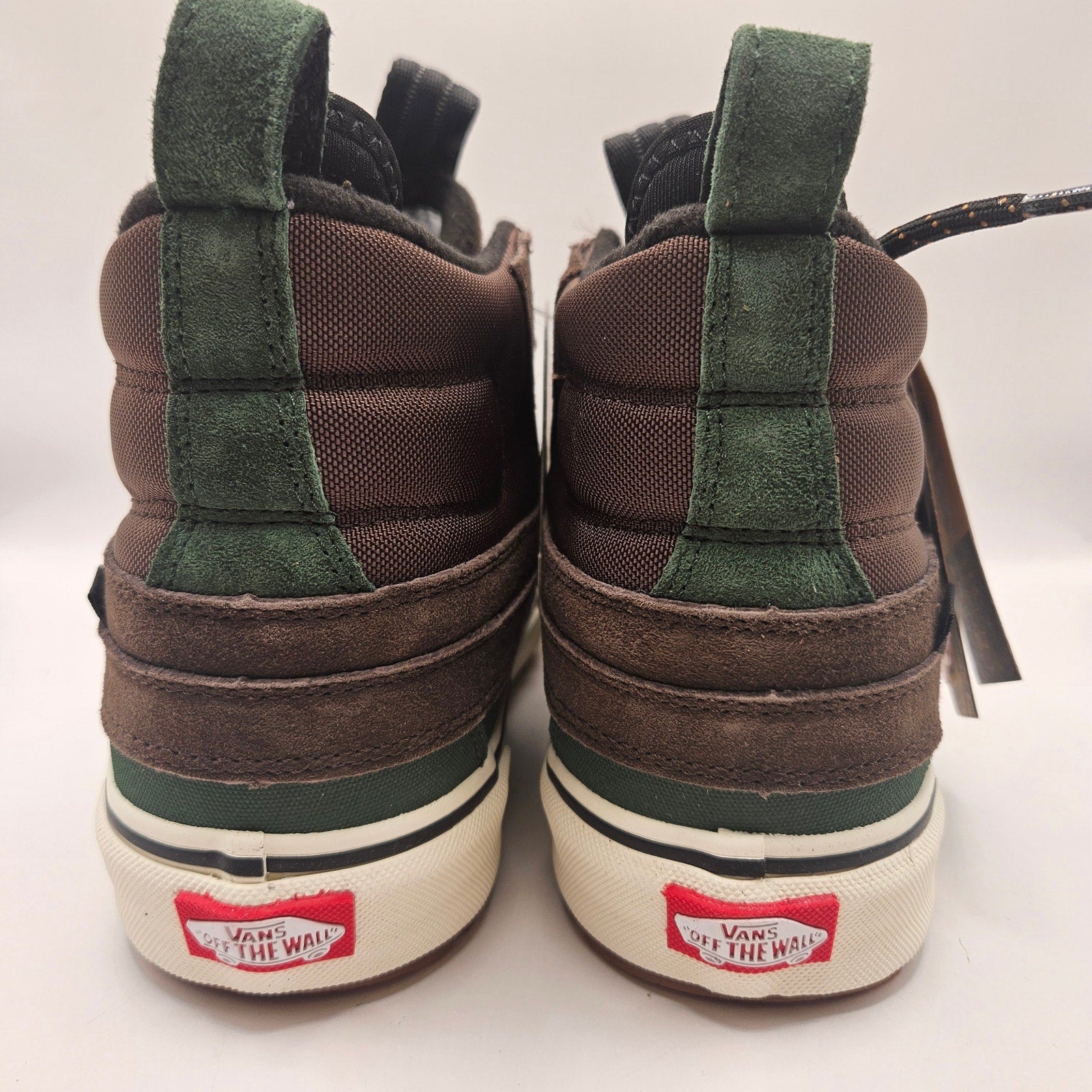 VANS MEN'S 7 SK8-HI DEL PATO MTE-2 UTILITY BOOTS BROWN GREEN NWOB WATERPROOF
