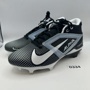 NIKE Men's 9 Alpha Menace 4 PRO Football Cleats Black/White FZ7702-005