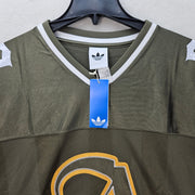 ADIDAS MEN'S XLARGE ORIGINALS TREFOIL OG 2 IN 1 JERSEY OLIVE STRATA KS5329