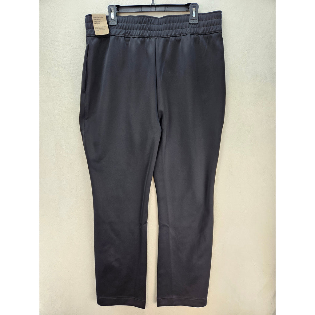 NIKE WOMEN'S XL SPORTSWEAR MID RISE FLARE ZIP PANTS BLACK FN1889-010 NWT