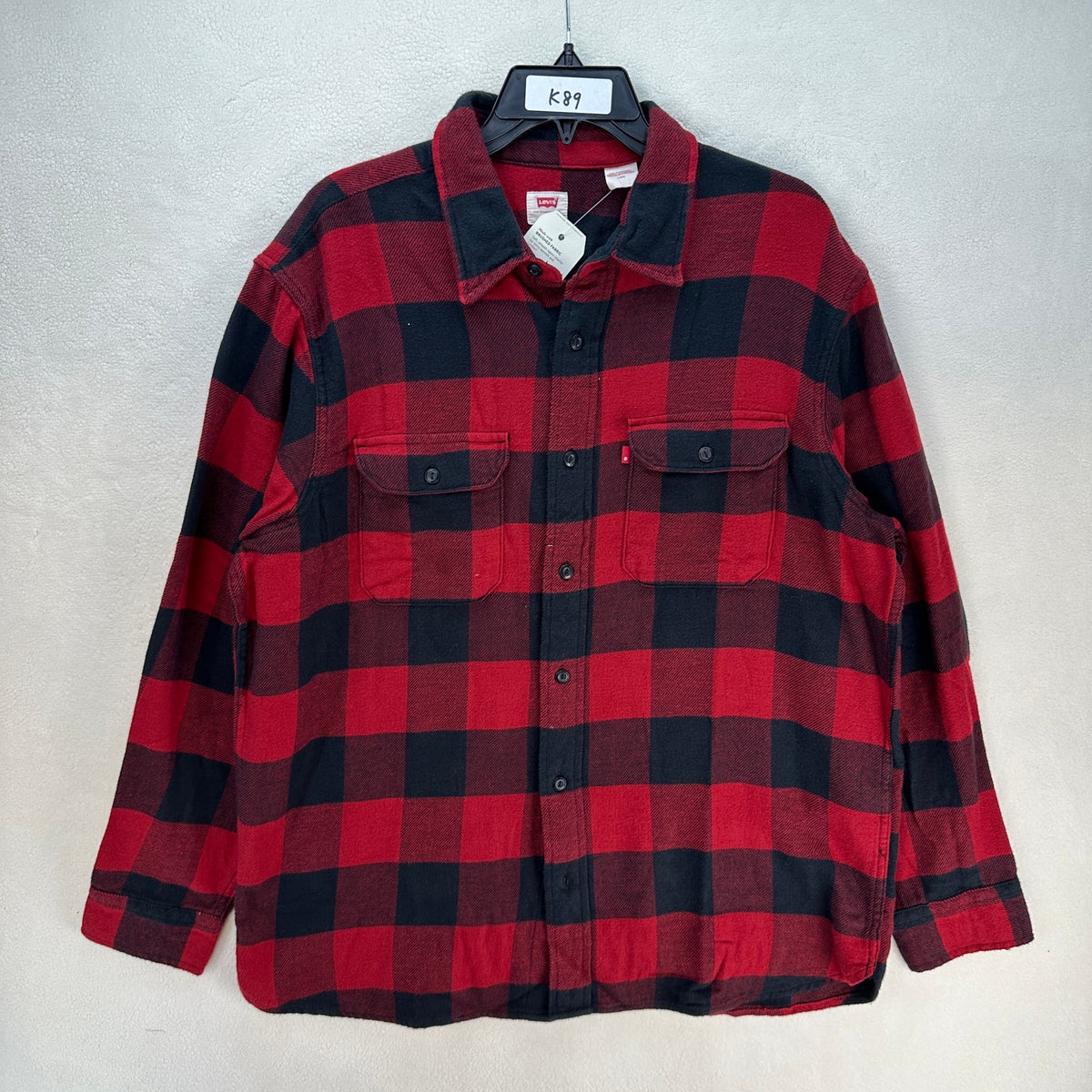 LEVI'S MEN'S XXLARGE CLASSIC WORKER SHIRT ALBANY BIKING RED
