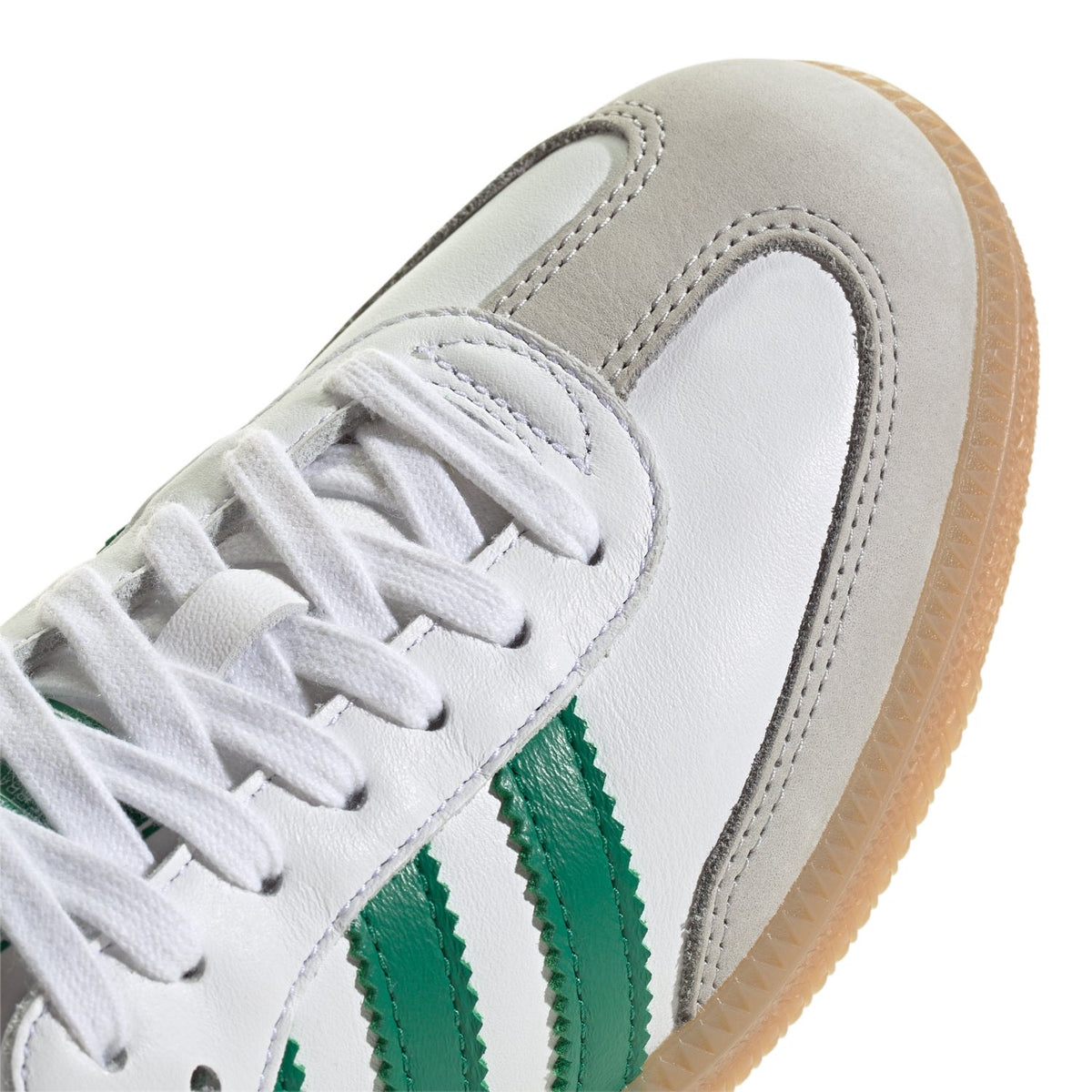 ADIDAS ORIGINALS WOMEN'S 9.5 SAMBA OG WHITE COLLEGIATE GRN GLD EMBLEM IH6630 NIB