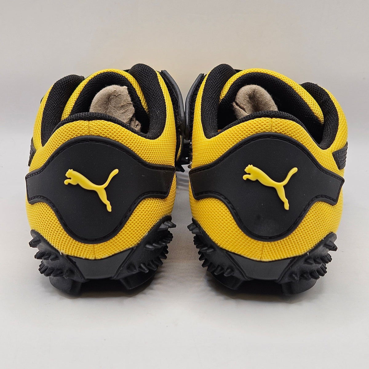 PUMA WOMEN'S 6 KIDS 4.5 MOSTRO OG PRIME PELE YELLOW BLACK STRAP ON 403729-06