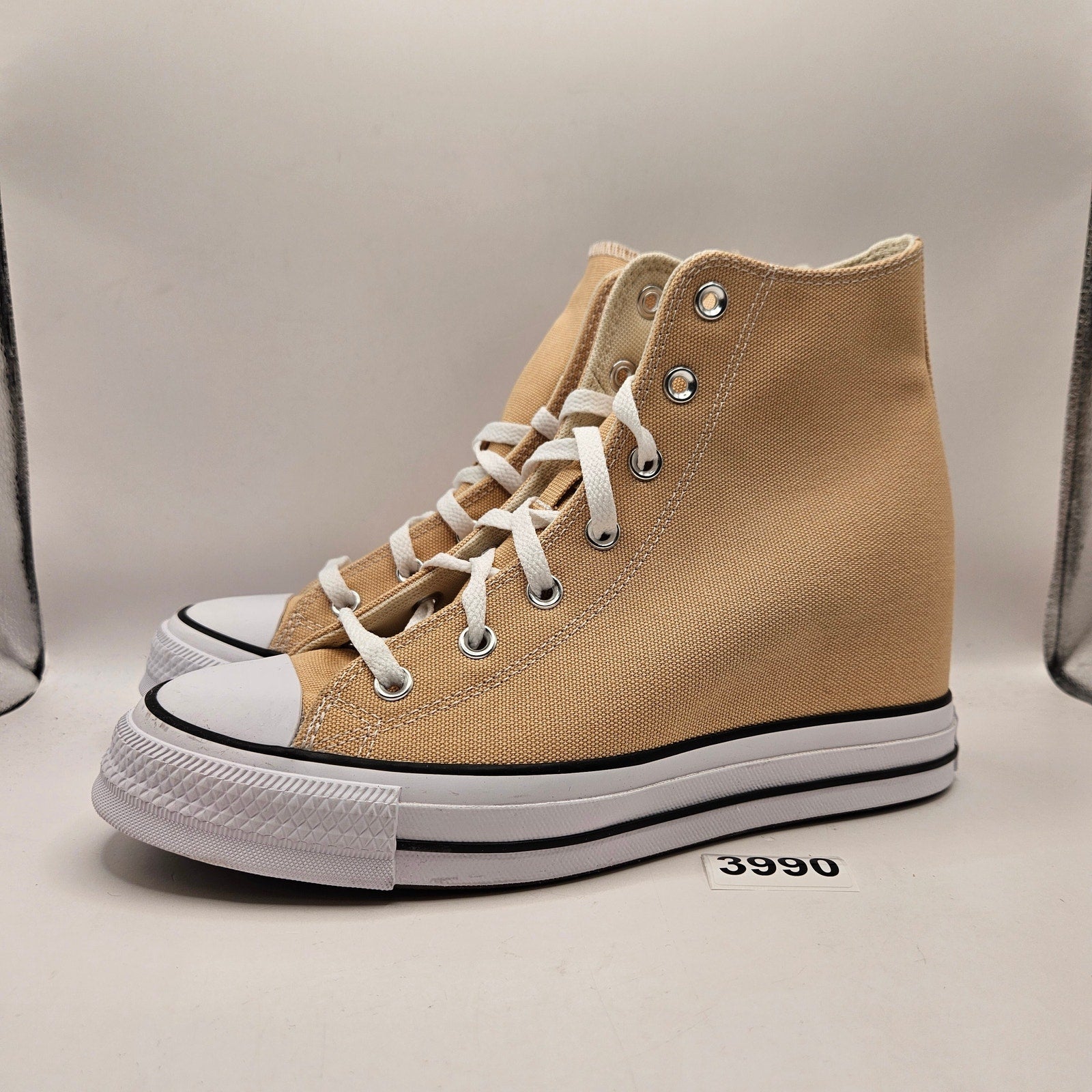 CONVERSE WOMEN'S 11 CHUCK TAYLOR ALL STAR WEDGE HI COASTAL DUNE A13531C NWOB