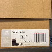 UGG WOMEN'S 6 BLACK ZAYLEE MICRO WINTER BOOTS WATERPROOF 1138155 NIB
