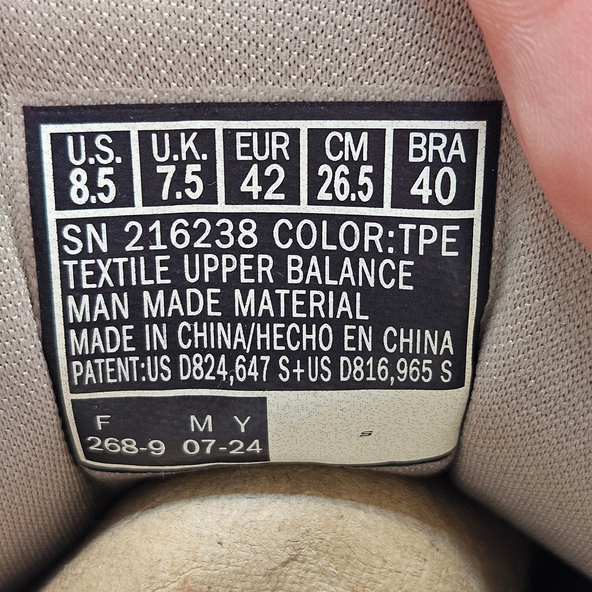 SKECHERS MEN'S 8.5 GO MAX BUNGEE SLIP ON TAUPE 216238 BREATHABLE