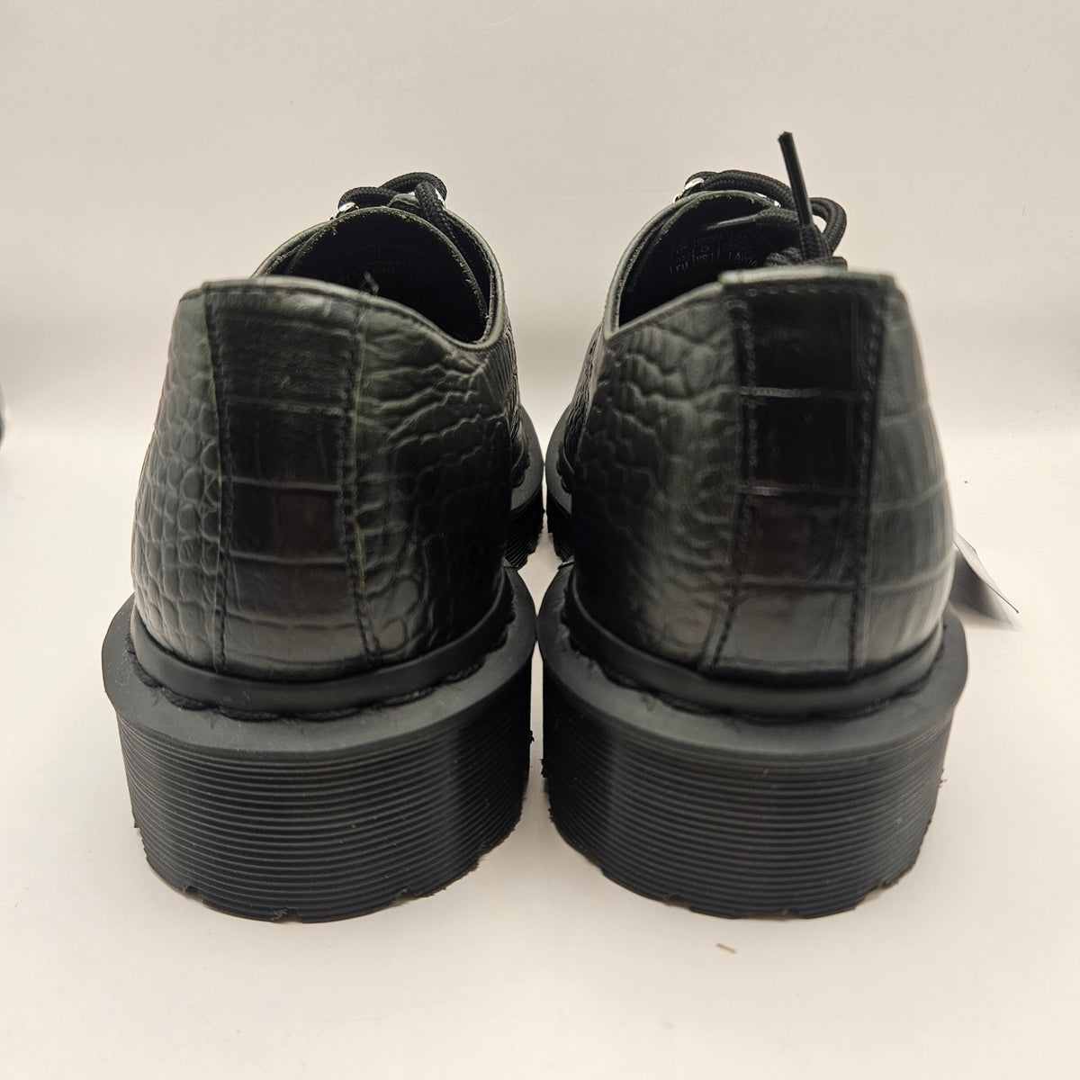 DR MARTENS WOMEN'S 8 BEX STEEL TOE LEATHER SHOES LACE UP NWOB BLACK