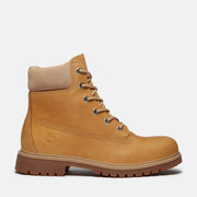 TIMBERLAND WOMEN'S 7 PREMIUM 25 WP 6 INCH LACE UP WP WHEAT FULL GRAIN BOOT