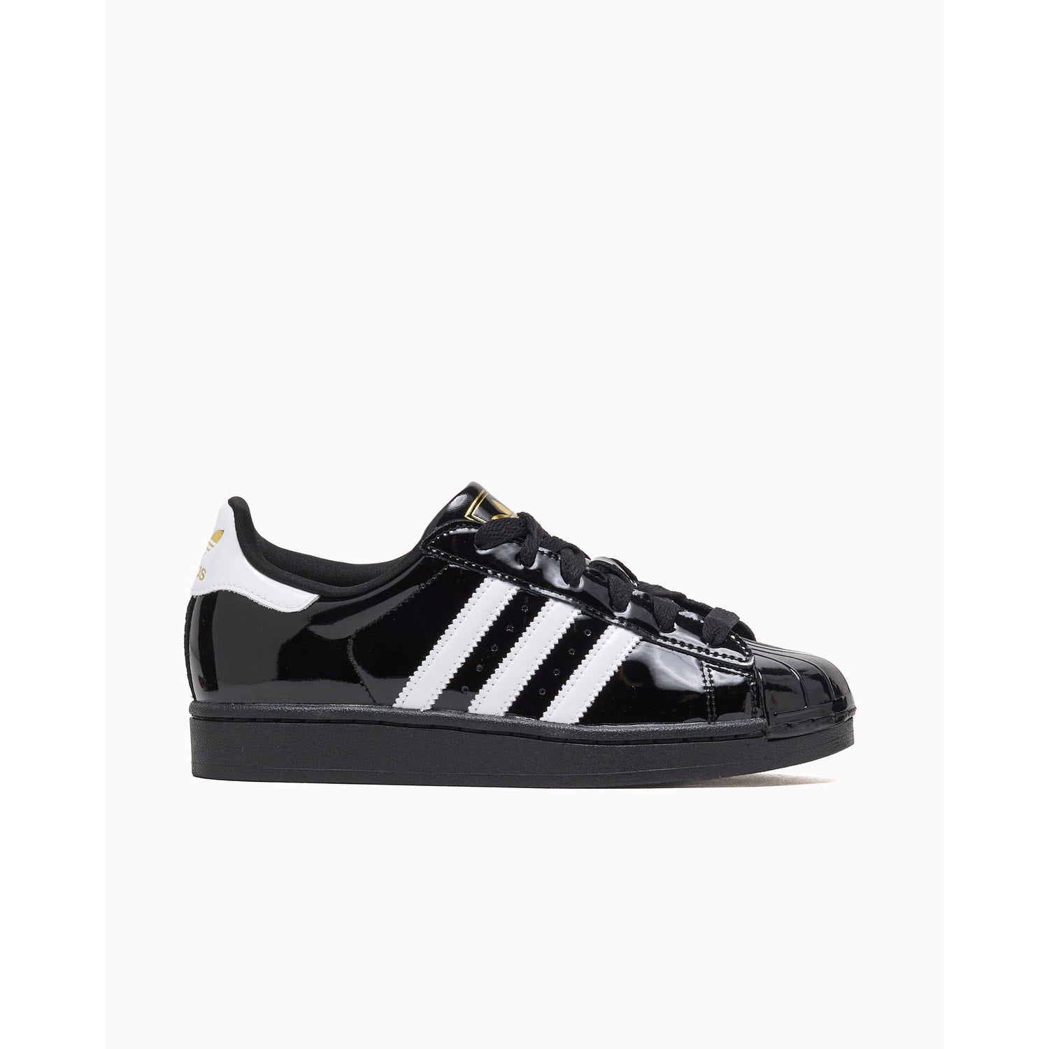 ADIDAS ORIGINAL WOMEN'S 8 SUPERSTAR II 2 PATENT LEATHER CORE BLK WHT NIB JS4009