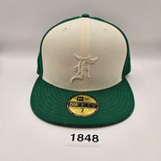NEW ERA X FEAR OF GOD FITTED HAT GREEN 60224485 SIZE 7 FOG ESSENTIALS NWT