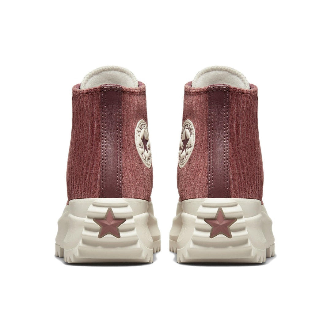CONVERSE WOMEN'S 9 RUN STAR HIKE PLATFORM HI TOP WINE VELVET A03252C CORDUROY