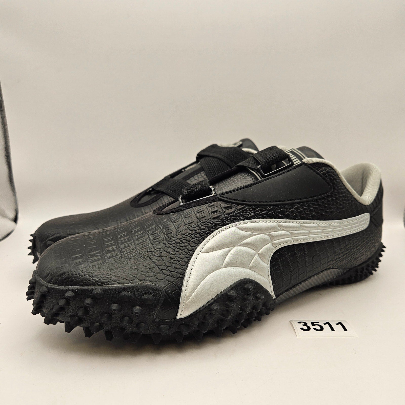 PUMA X A$AP ROCKY MEN'S 11 BLACK CROC MOSTRO 404408-01 SILVER CARBON NWOB