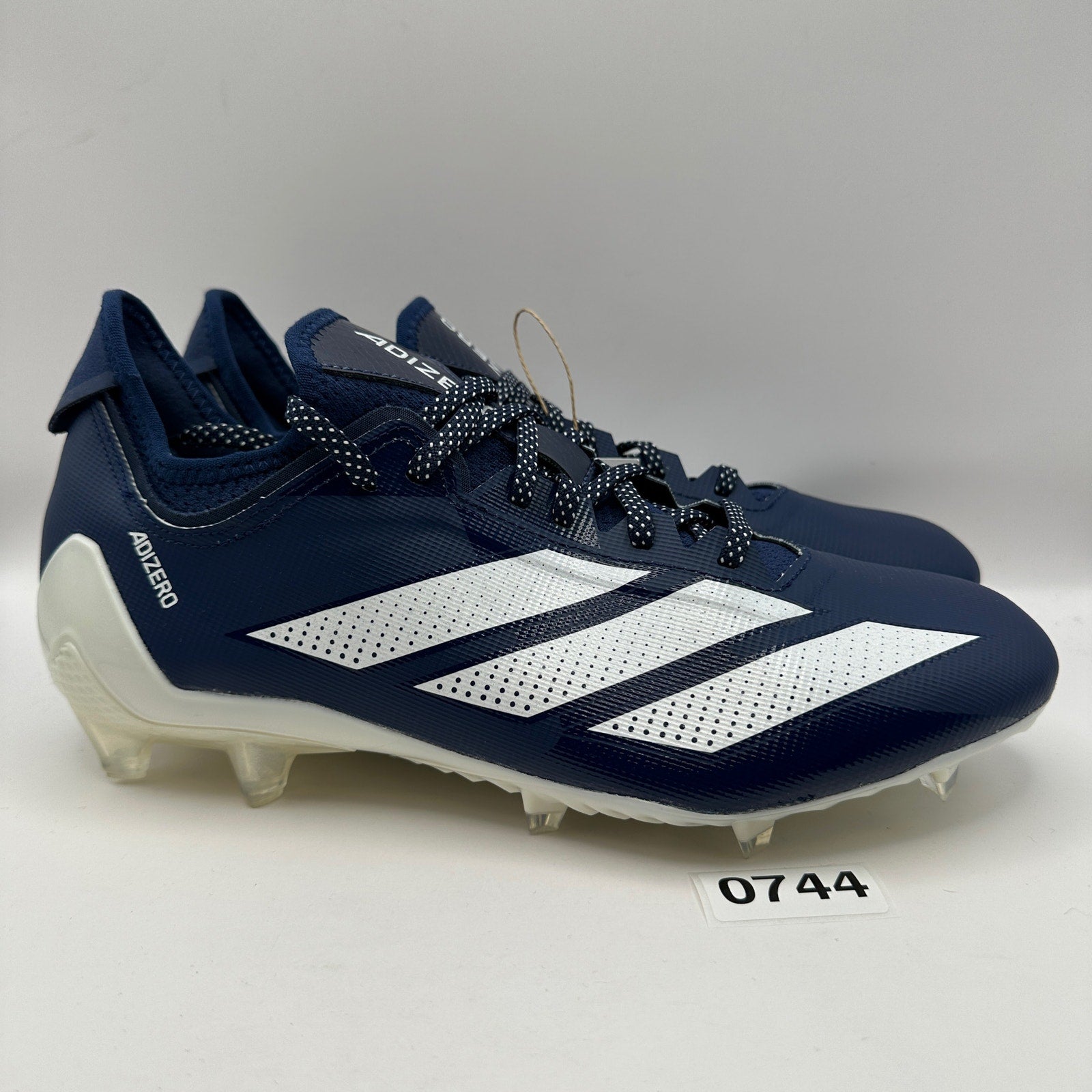 ADIDAS MEN'S 12 ADIZERO ELECTRIC .1 FOOTBALL CLEATS NAVY/WHITE IF1915