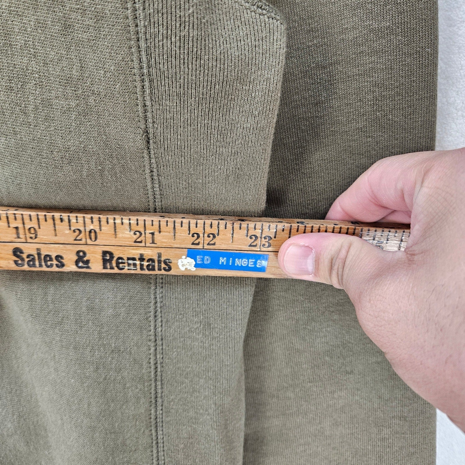 A BATHING APE AKA BAPE MEN'S XXL OLIVE GREEN TIGER CREWNECK SWEATSHIRT