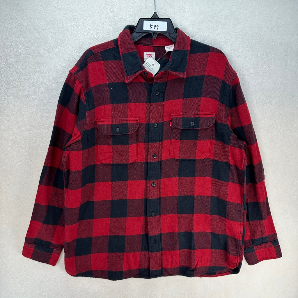LEVI'S MEN'S XLARGE CLASSIC WORKER SHIRT ALBANY BIKING RED