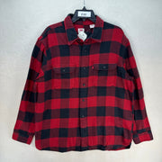 LEVI'S MEN'S XLARGE CLASSIC WORKER SHIRT ALBANY BIKING RED