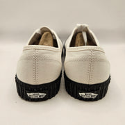 VANS WOMEN'S 9 AUTHENTIC CREEPER CORE WHITE BLACK SOLE GRUNGE LOW TOP NWOB