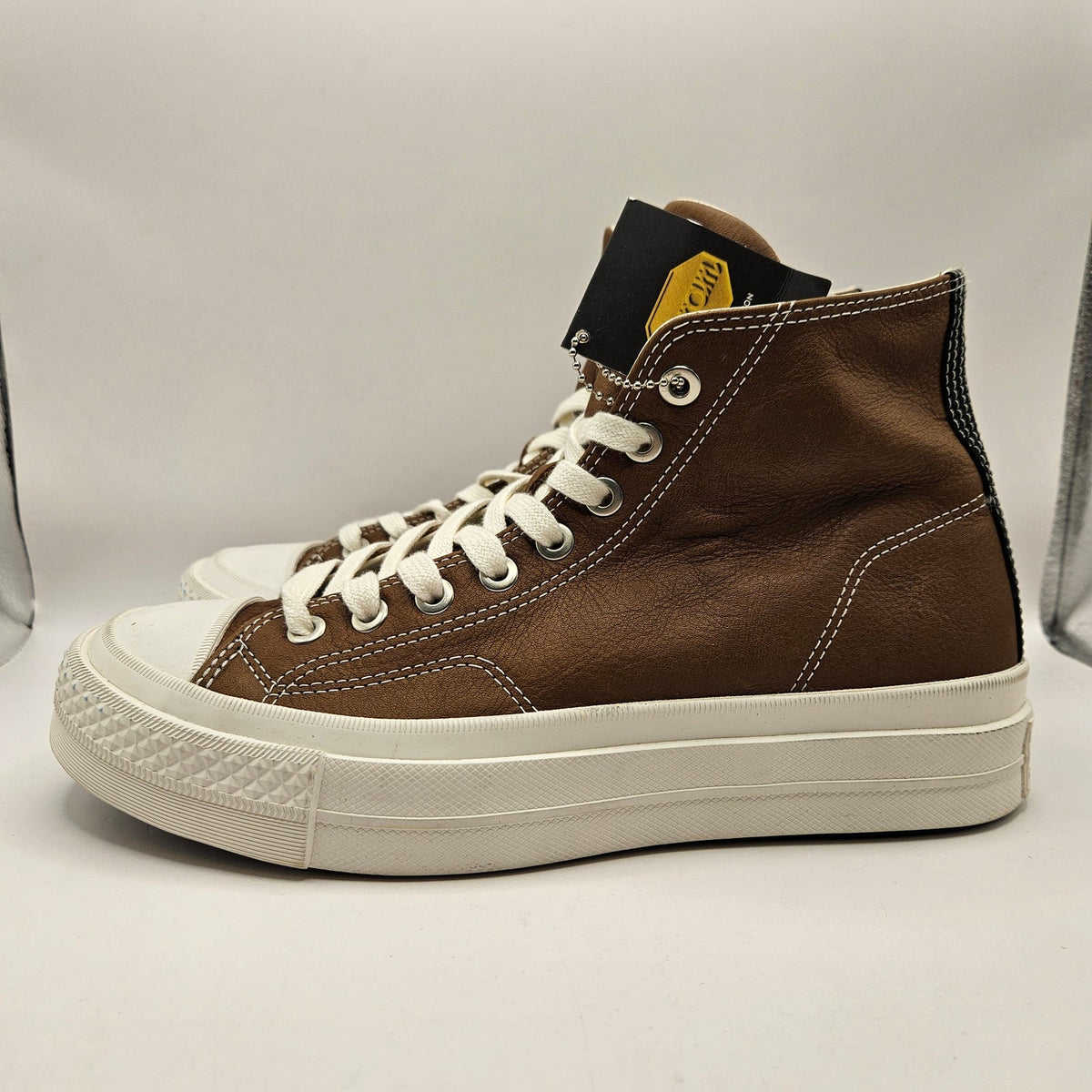 CONVERSE MEN'S 8 FIRST STRING BROWN VIBRAM ALL LEATHER CHUCK TAYLOR A17915C
