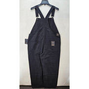 VANS WOMEN'S XL BLACK OVERALL SIRELLE BLACK COTTON RELAXED FIT