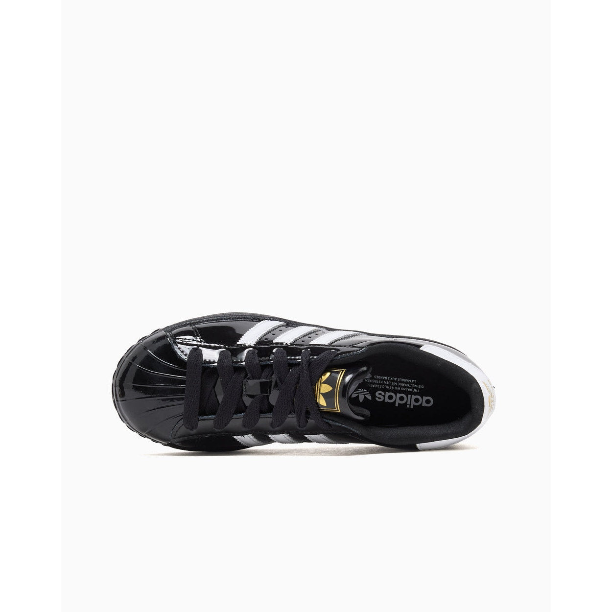 ADIDAS ORIGINAL WOMEN'S 8 SUPERSTAR II 2 PATENT LEATHER CORE BLK WHT NIB JS4009
