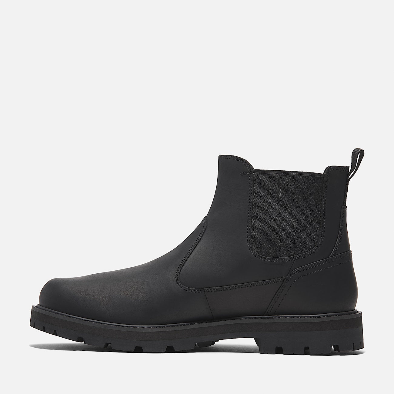 TIMBERLAND MEN'S 7 BRITTON ROAD MID CHELSEA BOOT BLACK FULL GRAIN NIB