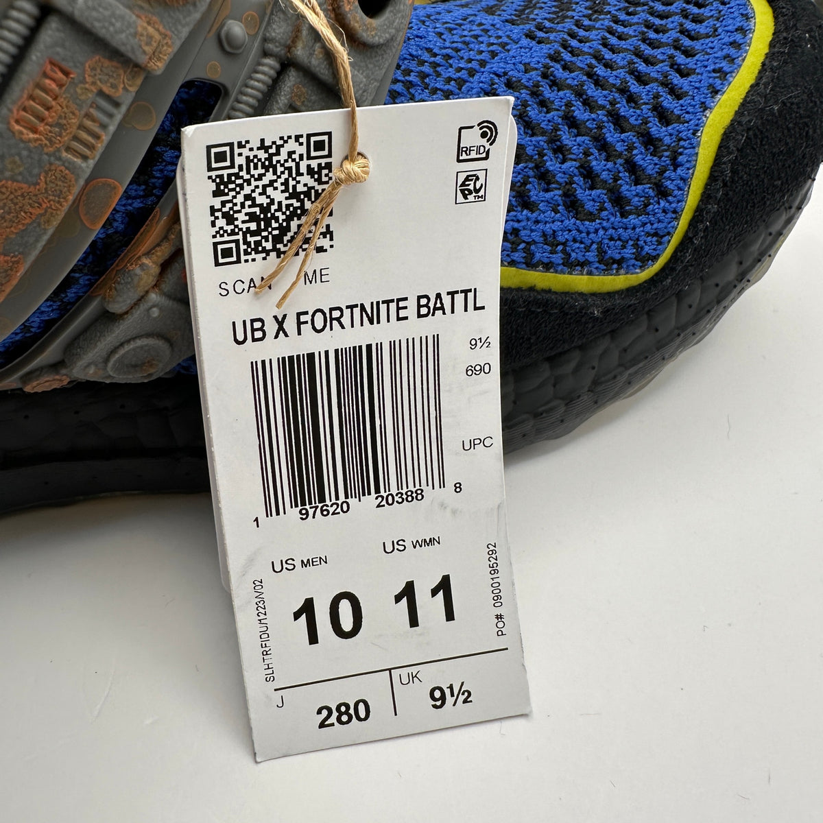 ADIDAS x FORTNITE BattleBus Men's 10 Ultraboost Royal Blue JQ0713 NWOB