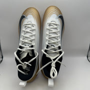 NIKE Men's 12 Vapor Speed 3 White/Gold Football Cleats FB3303-103
