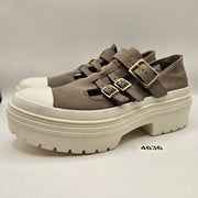 CONVERSE WOMEN'S 8.5 CTAS LUGGED HEEL MARY JANE PLATFORM SNEAKERS GREY A13552C