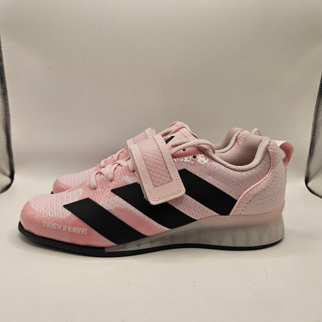 ADIDAS MEN'S 8.5 ADIPOWER 3 JP9873 WEIGHTLIFTING SHOES PINK BLACK NWOB