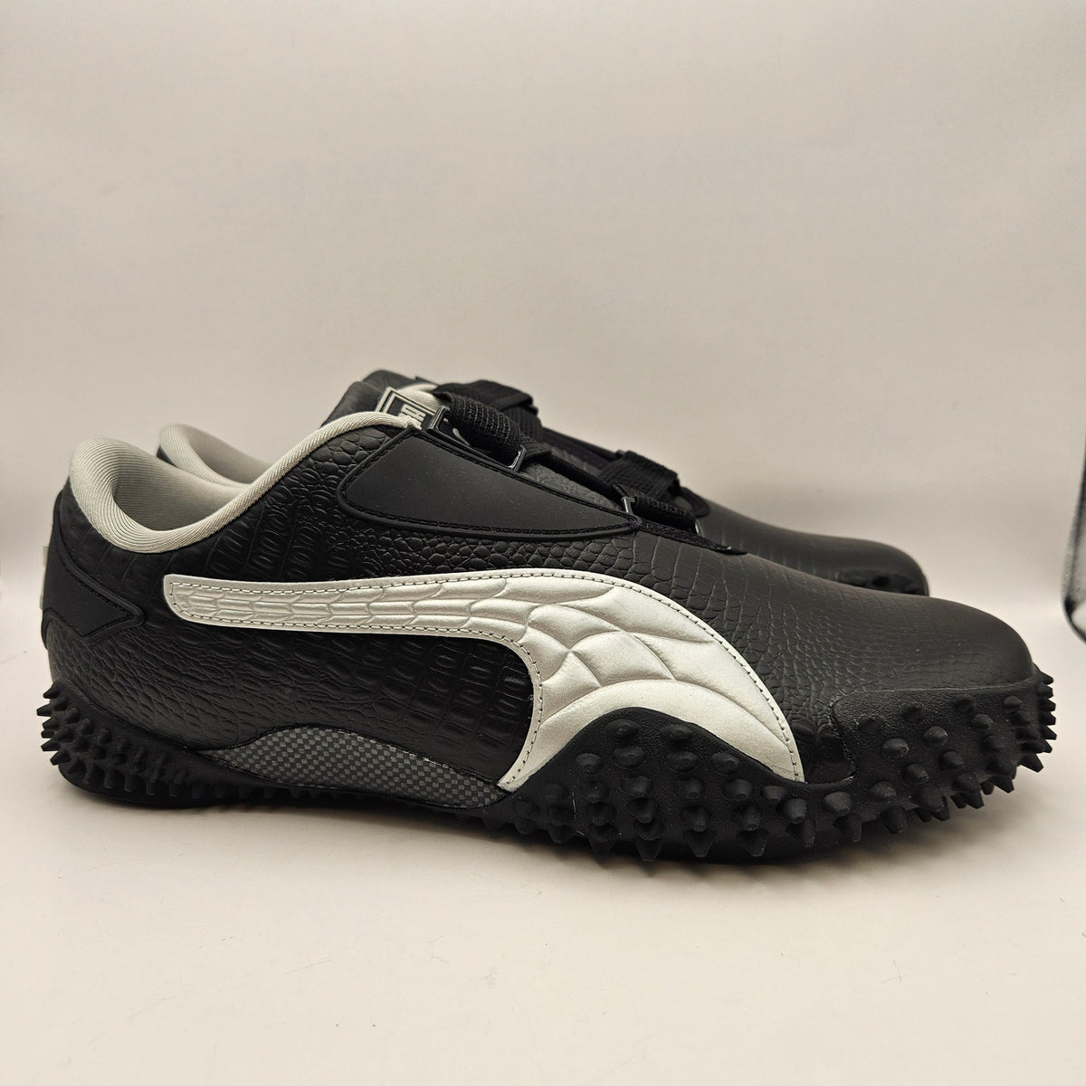 PUMA X A$AP ROCKY MEN'S 10.5 BLACK CROC MOSTRO 404408-01 SILVER CARBON NWOB