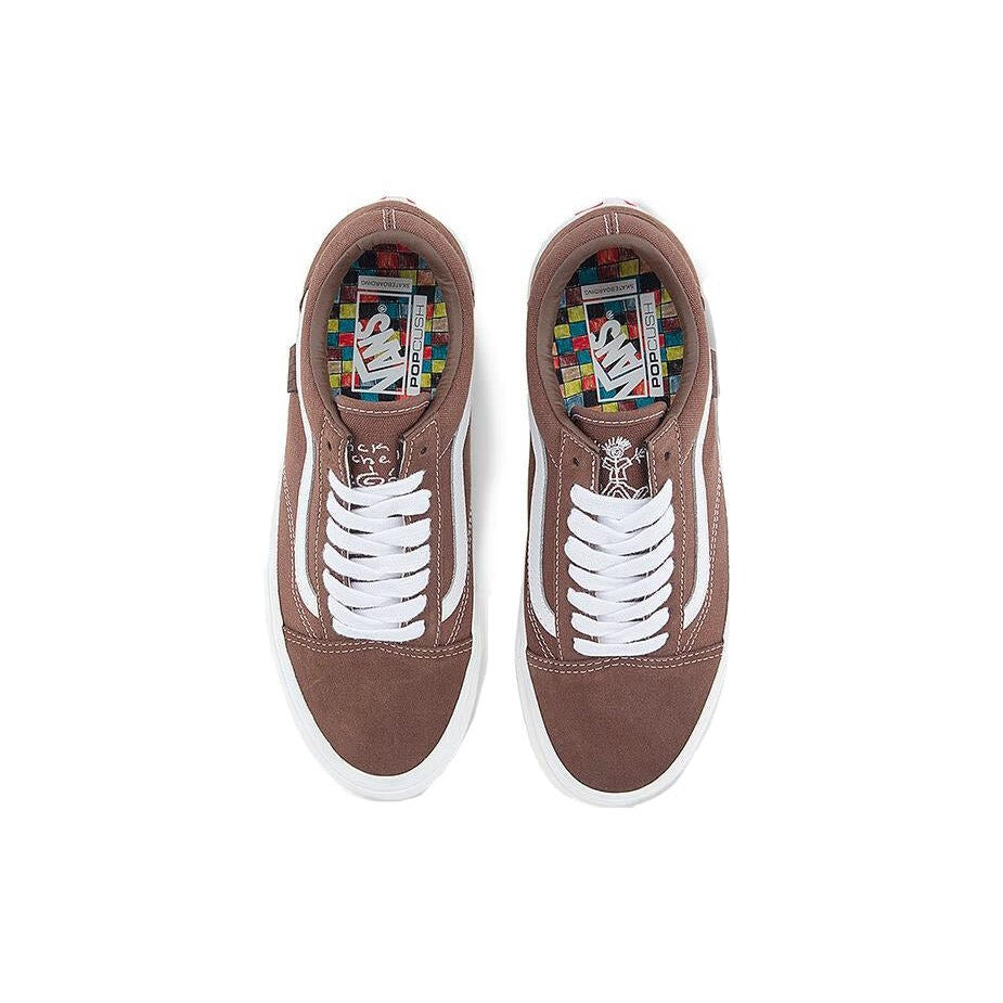 VANS X NICK MICHEL MEN'S 6.5 SKATE OLD SKOOL BROWN NIB