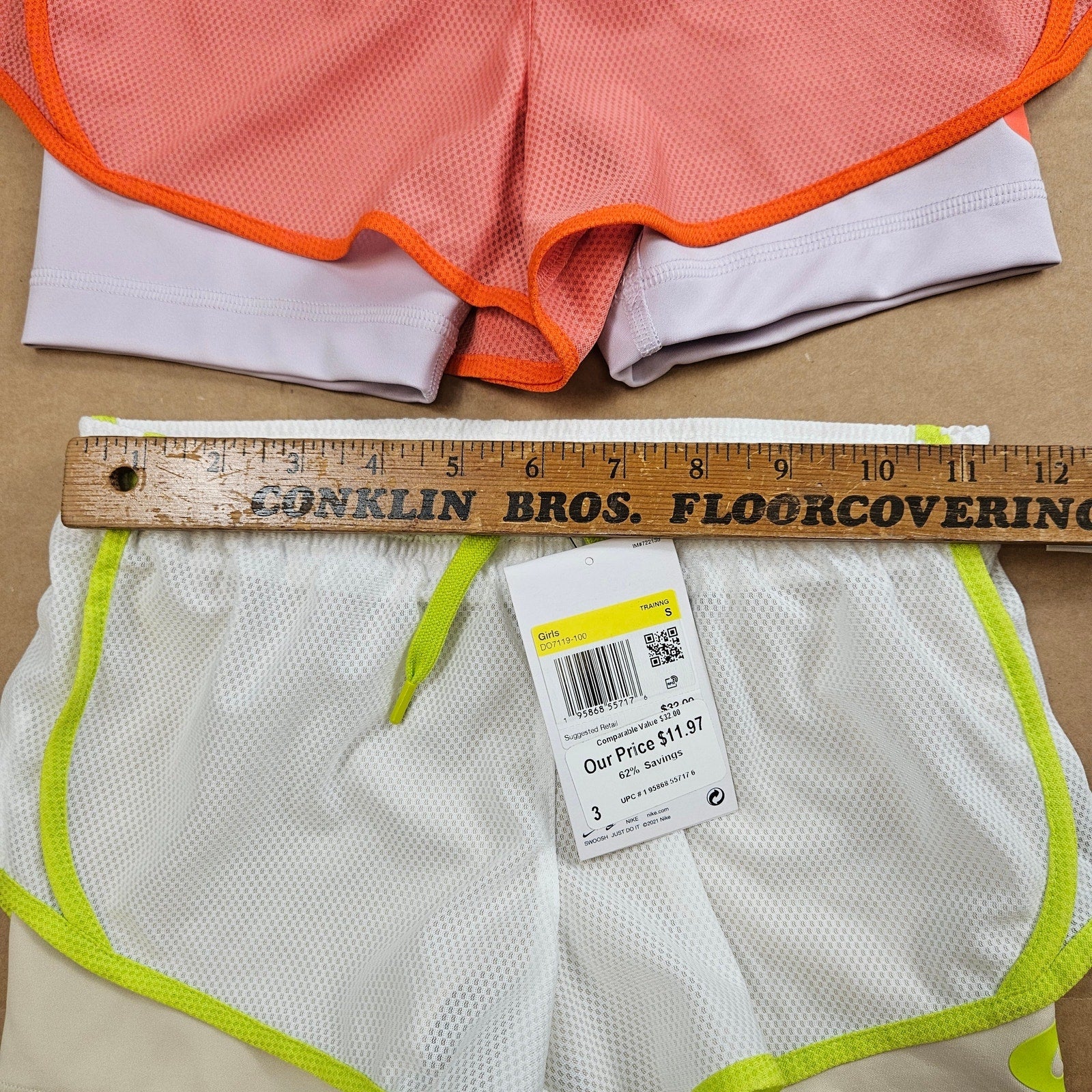LOT OF 3 - UA NIKE GIRLS SMALL SKORTS LEGGINGS MIXED LOT NWT