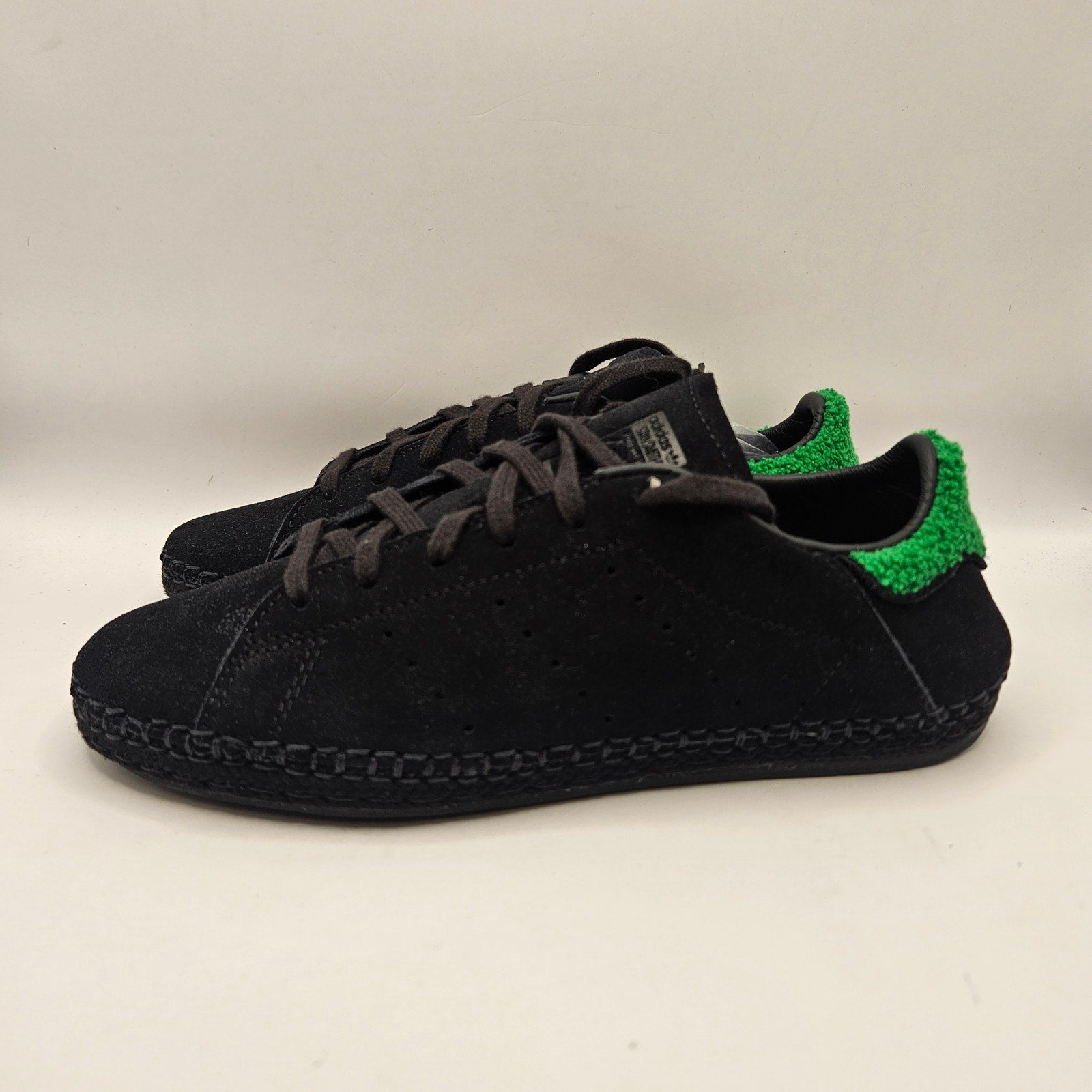 ADIDAS ORIGNAL X CLOT STANSMITH WOMEN'S 6 BLACK SUEDE JQ9227 NWOB