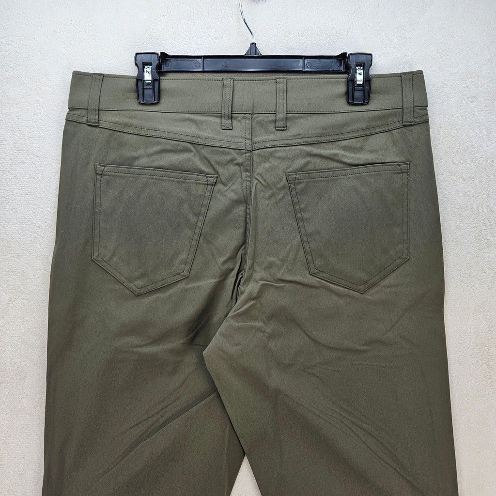 WEATHERPROOF MEN'S 32X34 FLEX UTILITY OLIVE GREEN STRAIGHT LEG PANTS NWT