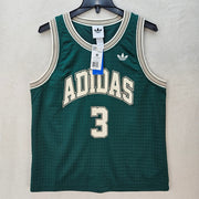 ADIDAS MEN'S MEDIUM ORIGINALS TREFOIL GREEN TANK SIDELINE JERSEY KG8200 THICK