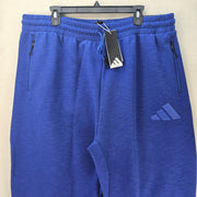 ADIDAS MEN'S XXL ZNE WOVEN BARREL PANTS WIDE LEG OPEN HEM LUCID BLUE KA0627
