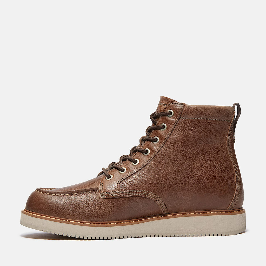 TIMBERLAND MEN'S 10 REDWOOD EDGE ESSENTIAL MID BOOT DARK BROWN FULL GRAIN NIB