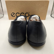 ECCO WOMEN'S 42 BALLERINA TOUCH 2.0 MARINE BLUE NIB LEATHER MADE IN PORTUGAL