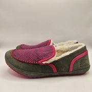 SOREL WOMEN'S 8 TREMBLANT II MOCASSIN SLIPPERS STONE GREEN CACTUS PINK NIB