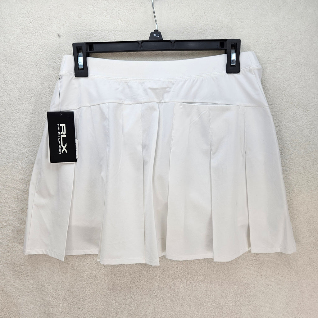 RLX RALPH LAUREN GOLF WOMEN'S SMALL TENNIS SKORT WHITE ATHLETIC NWT