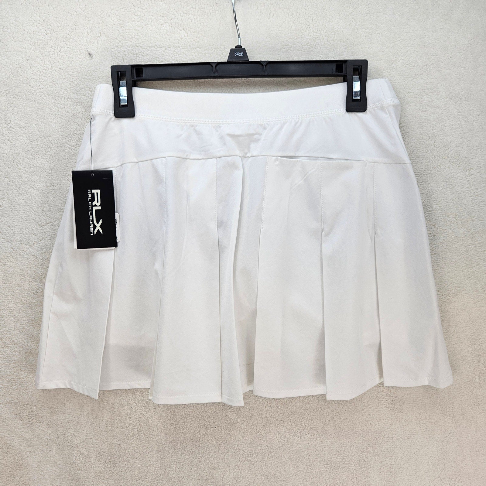 RLX RALPH LAUREN GOLF WOMEN'S SMALL TENNIS SKORT WHITE ATHLETIC NWT