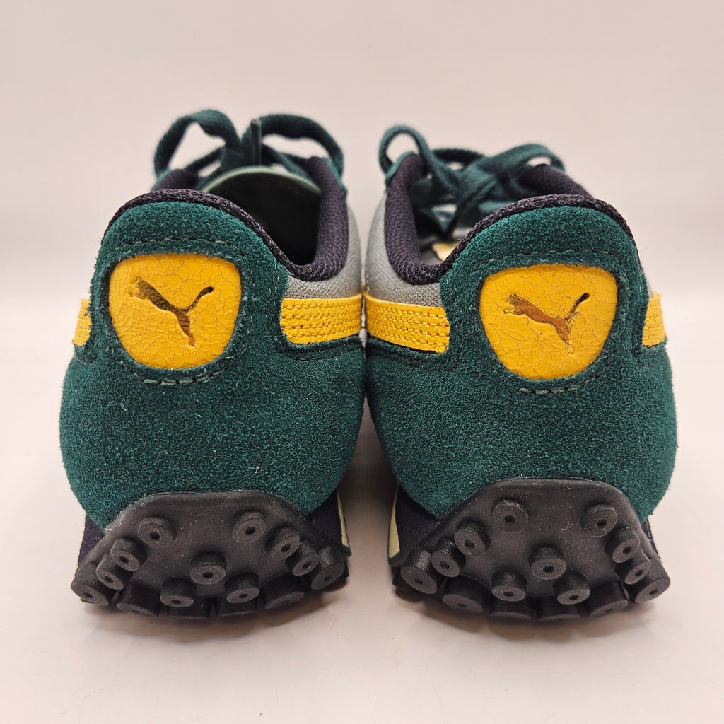PUMA MEN'S 5 EASY RIDER GREEN MOON SUNNY YELLOW LOW TOP CANVAS SNEAKER 400397-02